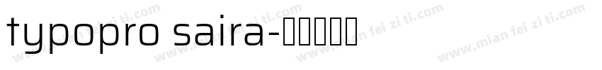 typopro saira字体转换